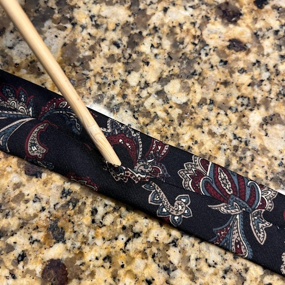 Pierre Balmain Vintage Black Paisley Sik Tie - Picture 5 of 5